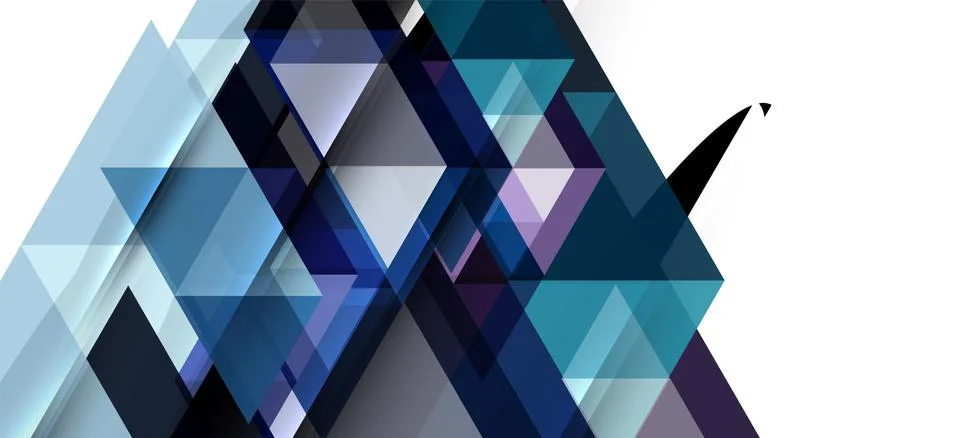 Abstract triangle pattern, colorful backdrop. Presentation template. Modern Illustrazione stock