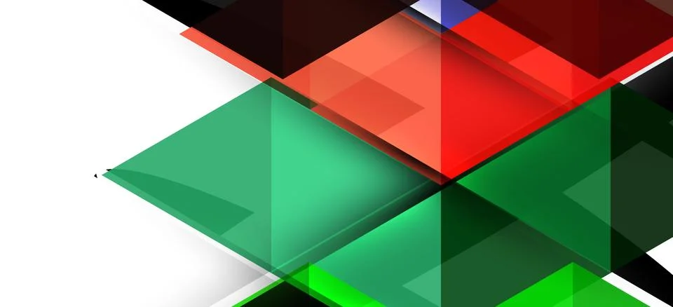 Abstract triangle pattern, colorful backdrop. Presentation template. Modern Illustrazione stock