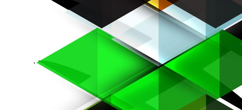 Abstract triangle pattern, colorful backdrop. Presentation template. Modern Stock Illustration