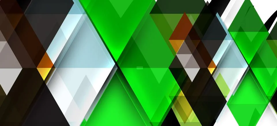 Abstract triangle pattern, colorful backdrop. Presentation template. Modern Stock Illustration