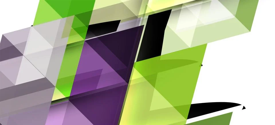 Abstract triangle pattern, colorful backdrop. Presentation template. Modern Stock Illustration