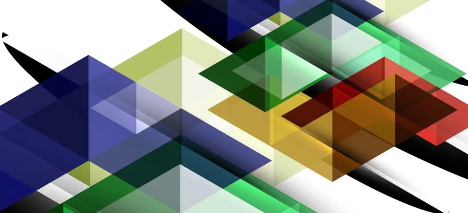 Abstract triangle pattern, colorful backdrop. Presentation template. Modern Stock Illustration