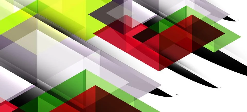 Abstract triangle pattern, colorful backdrop. Presentation template. Modern Illustrazione stock