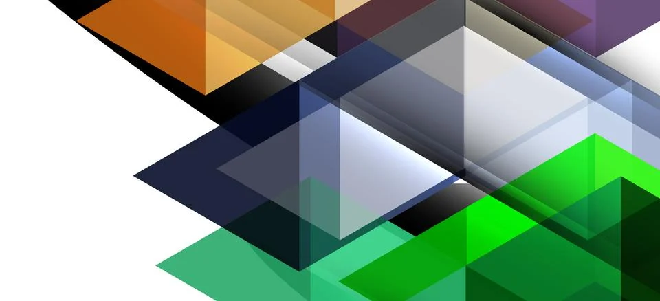 Abstract triangle pattern, colorful backdrop. Presentation template. Modern Illustrazione stock