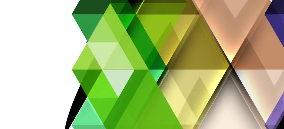 Abstract triangle pattern, colorful backdrop. Presentation template. Modern Stockillustratie