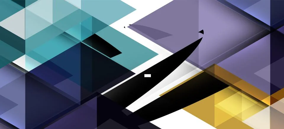 Abstract triangle pattern, colorful backdrop. Presentation template. Modern 스톡 일러스트