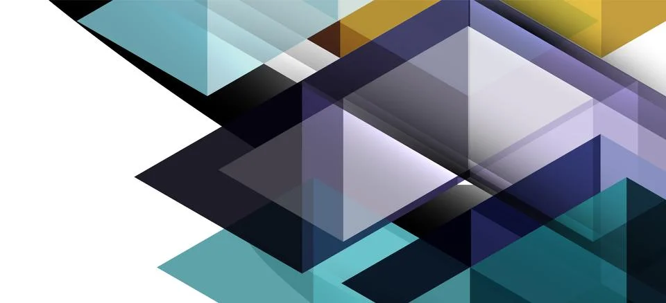 Abstract triangle pattern, colorful backdrop. Presentation template. Modern Stockillustratie