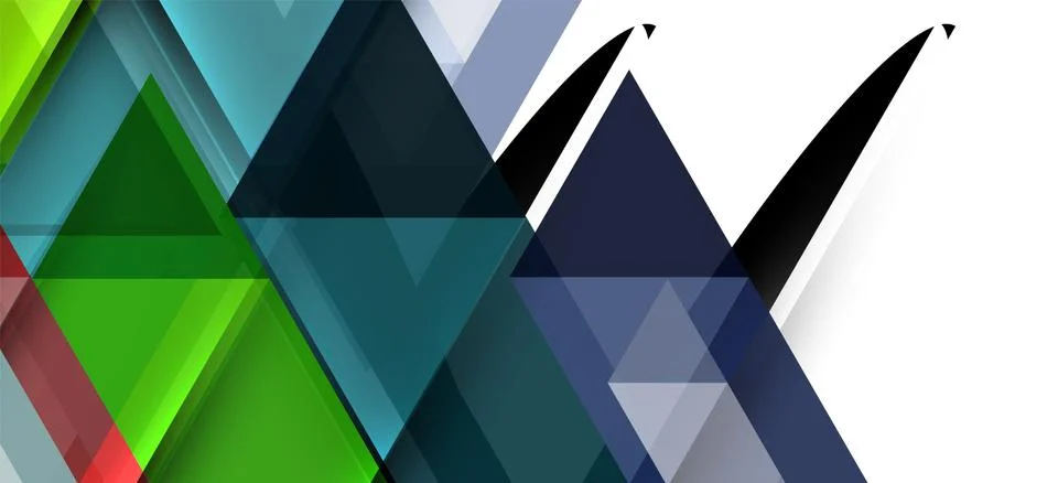 Abstract triangle pattern, colorful backdrop. Presentation template. Modern 스톡 일러스트