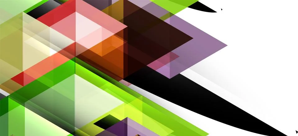 Abstract triangle pattern, colorful backdrop. Presentation template. Modern Stock Illustration
