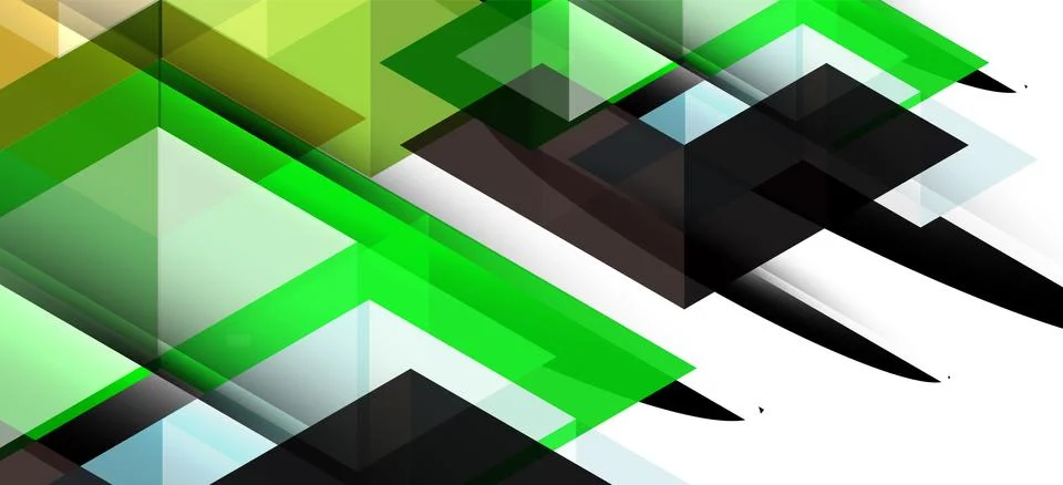 Abstract triangle pattern, colorful backdrop. Presentation template. Modern Stock Illustration