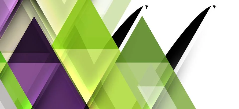 Abstract triangle pattern, colorful backdrop. Presentation template. Modern Stock Illustration