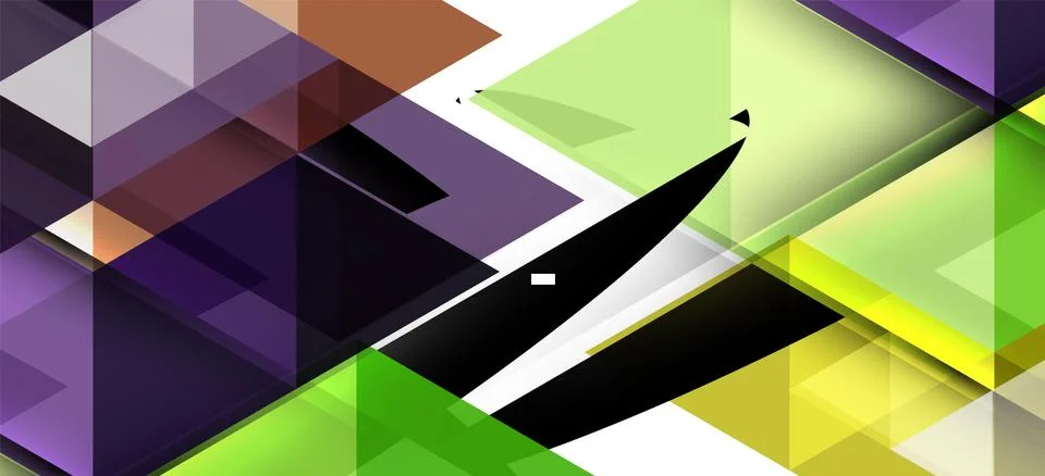 Abstract triangle pattern, colorful backdrop. Presentation template. Modern Illustrazione stock