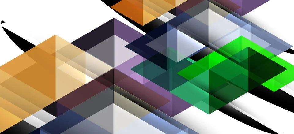 Abstract triangle pattern, colorful backdrop. Presentation template. Modern Stock Illustration