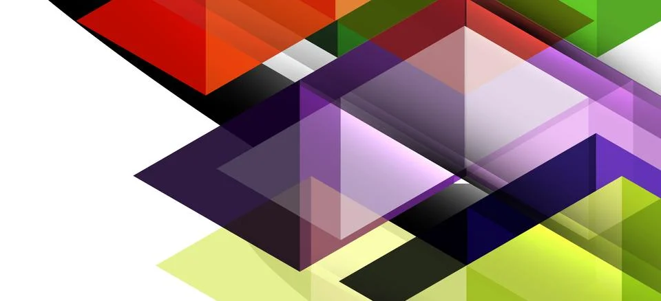 Abstract triangle pattern, colorful backdrop. Presentation template. Modern Stock Illustration