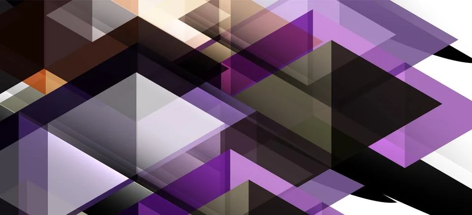 Abstract triangle pattern, colorful backdrop. Presentation template. Modern Stock Illustration