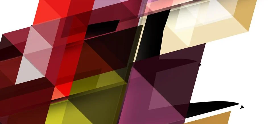 Abstract triangle pattern, colorful backdrop. Presentation template. Modern Stock Illustration