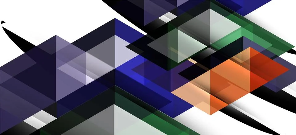 Abstract triangle pattern, colorful backdrop. Presentation template. Modern Illustrazione stock