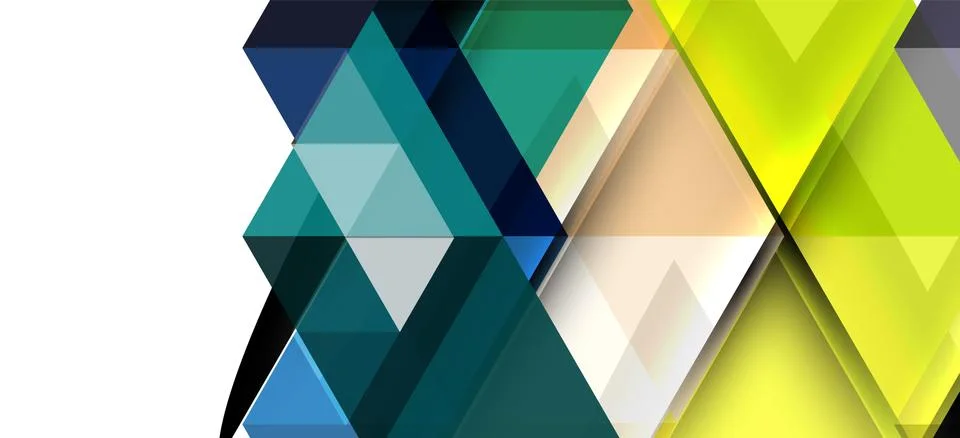 Abstract triangle pattern, colorful backdrop. Presentation template. Modern 스톡 일러스트