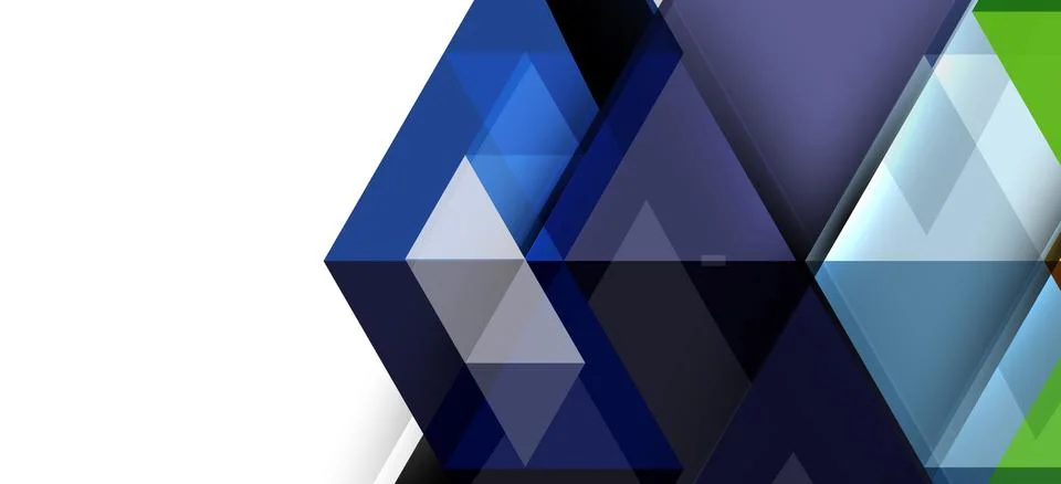 Abstract triangle pattern, colorful backdrop. Presentation template. Modern Stock Illustration