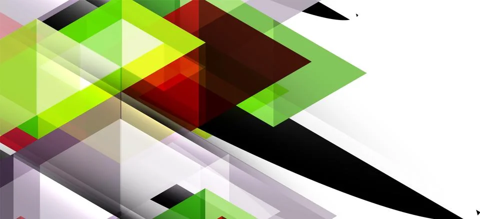 Abstract triangle pattern, colorful backdrop. Presentation template. Modern Illustrazione stock