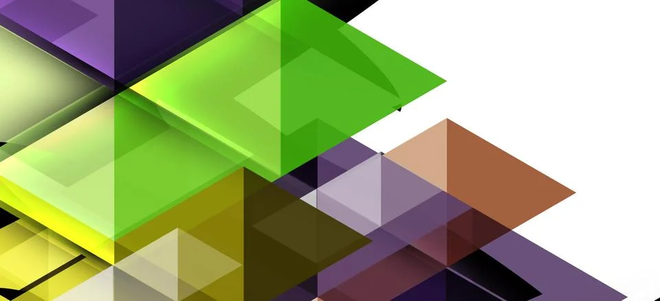 Abstract triangle pattern, colorful backdrop. Presentation template. Modern Stock Illustration