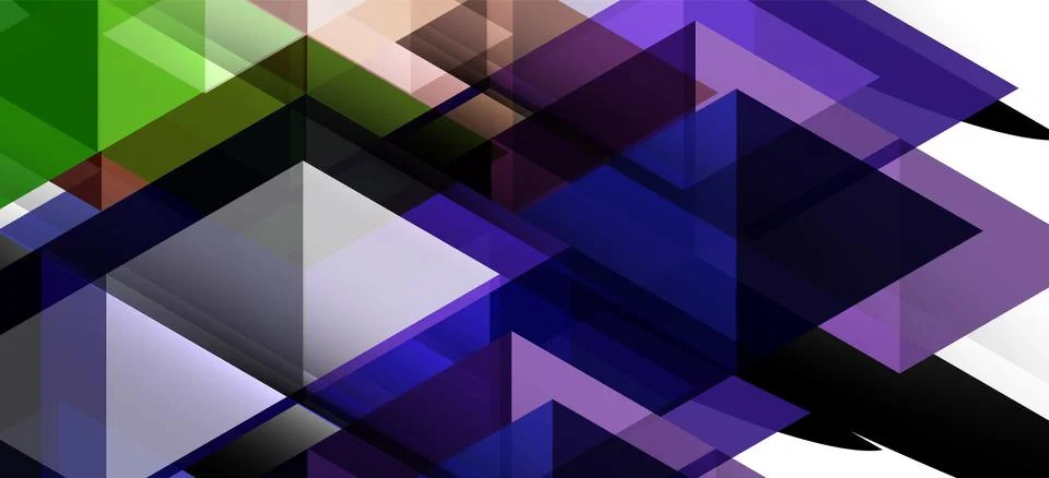 Abstract triangle pattern, colorful backdrop. Presentation template. Modern 스톡 일러스트