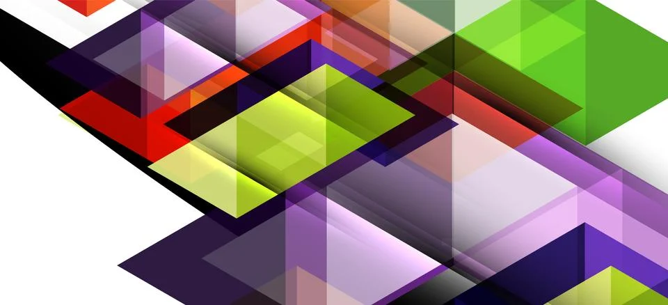 Abstract triangle pattern, colorful backdrop. Presentation template. Modern Stockillustratie