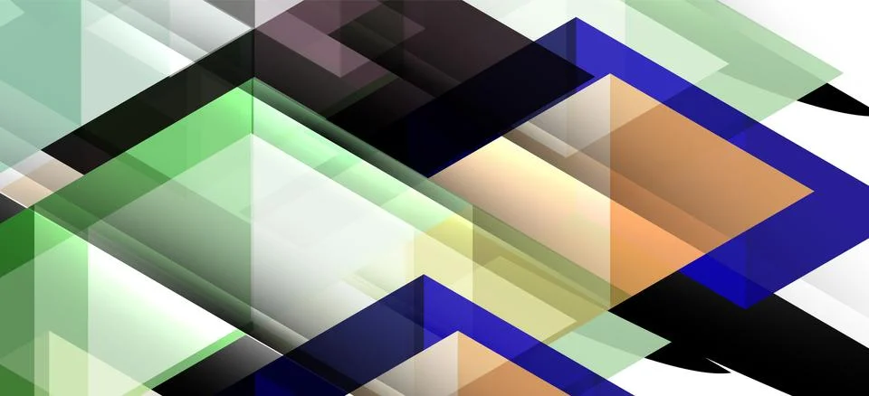 Abstract triangle pattern, colorful backdrop. Presentation template. Modern Illustrazione stock