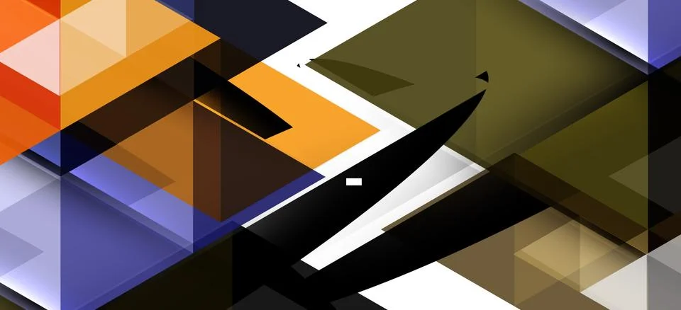 Abstract triangle pattern, colorful backdrop. Presentation template. Modern 스톡 일러스트