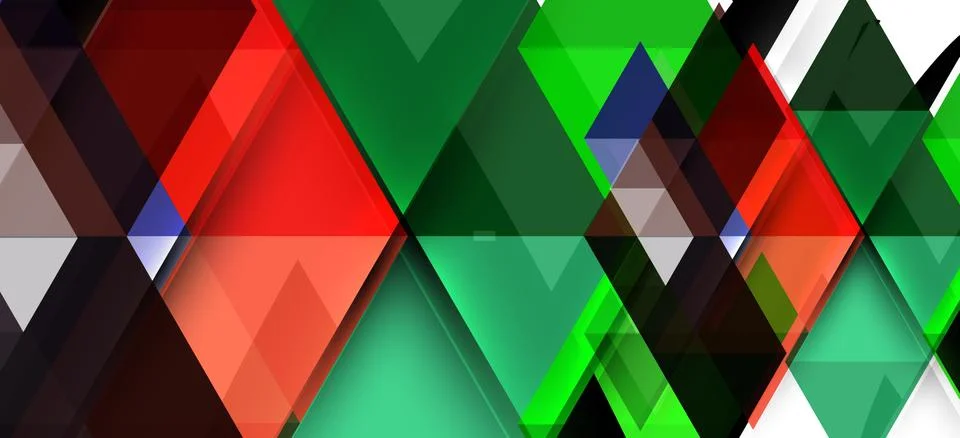 Abstract triangle pattern, colorful backdrop. Presentation template. Modern Stock Illustration