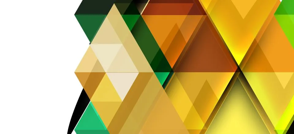 Abstract triangle pattern, colorful backdrop. Presentation template. Modern 스톡 일러스트