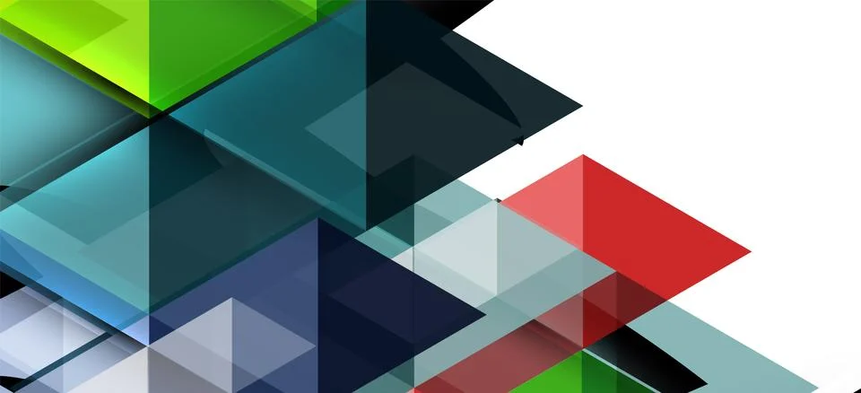 Abstract triangle pattern, colorful backdrop. Presentation template. Modern Stock Illustration