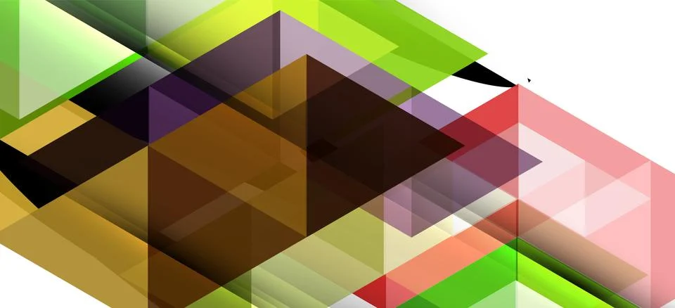 Abstract triangle pattern, colorful backdrop. Presentation template. Modern Illustrazione stock