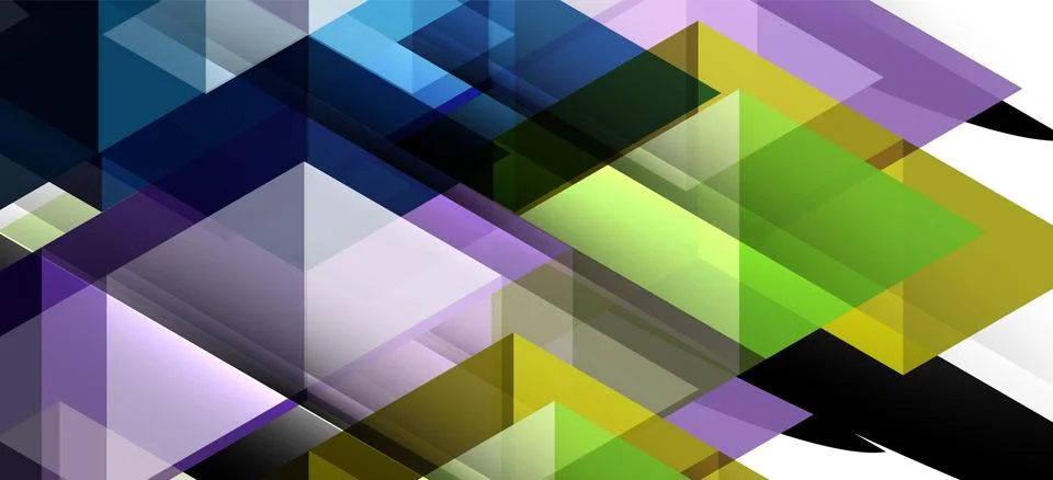 Abstract triangle pattern, colorful backdrop. Presentation template. Modern Illustrazione stock