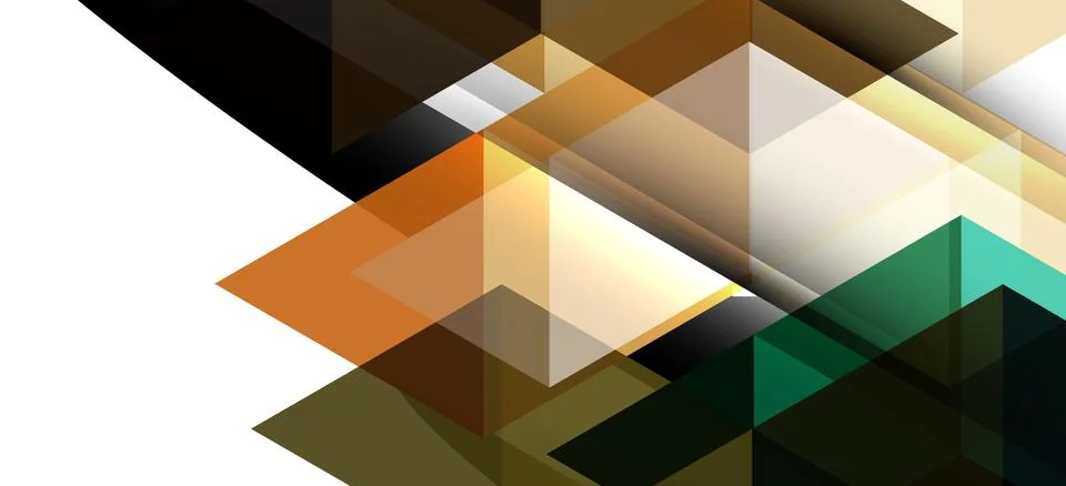 Abstract triangle pattern, colorful backdrop. Presentation template. Modern Illustrazione stock