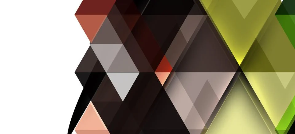 Abstract triangle pattern, colorful backdrop. Presentation template. Modern Illustrazione stock