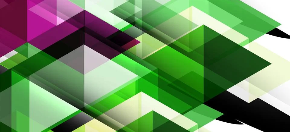 Abstract triangle pattern, colorful backdrop. Presentation template. Modern Stock Illustration