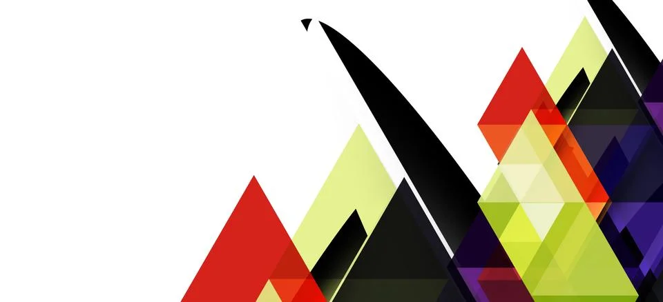 Abstract triangle pattern, colorful backdrop. Presentation template. Modern 스톡 일러스트