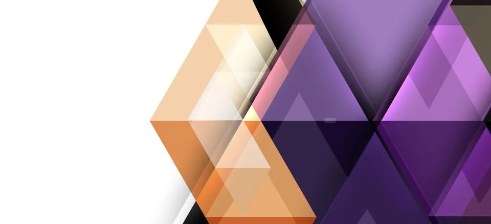 Abstract triangle pattern, colorful backdrop. Presentation template. Modern Illustrazione stock