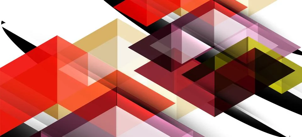 Abstract triangle pattern, colorful backdrop. Presentation template. Modern Illustrazione stock