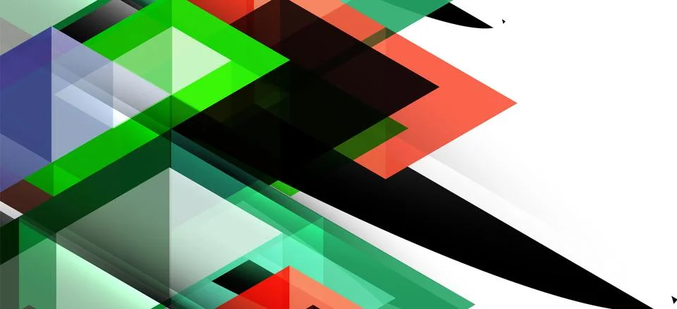 Abstract triangle pattern, colorful backdrop. Presentation template. Modern Stock Illustration