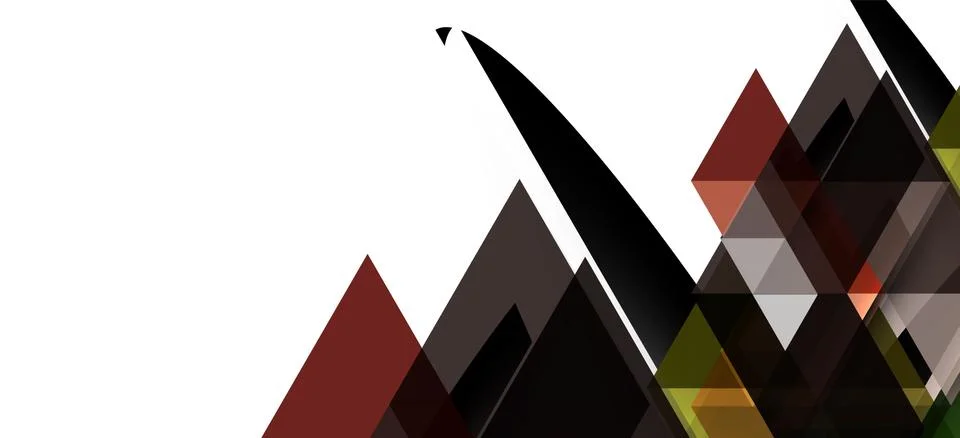 Abstract triangle pattern, colorful backdrop. Presentation template. Modern Stockillustratie