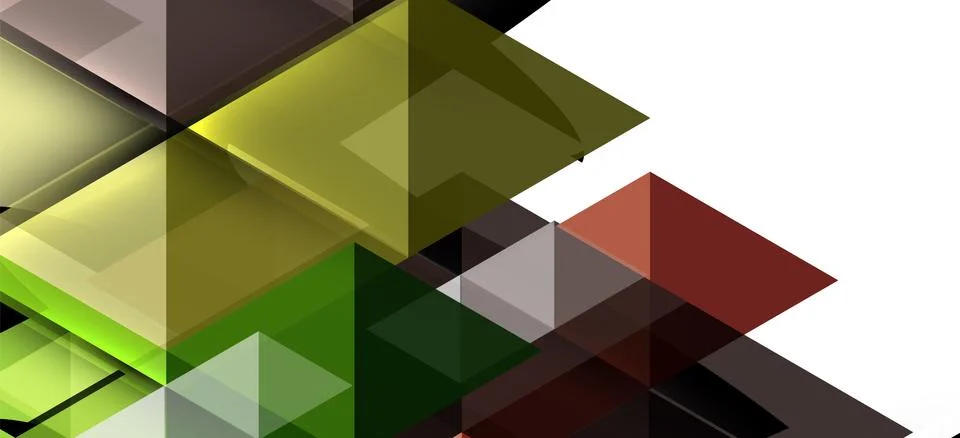 Abstract triangle pattern, colorful backdrop. Presentation template. Modern Stock Illustration