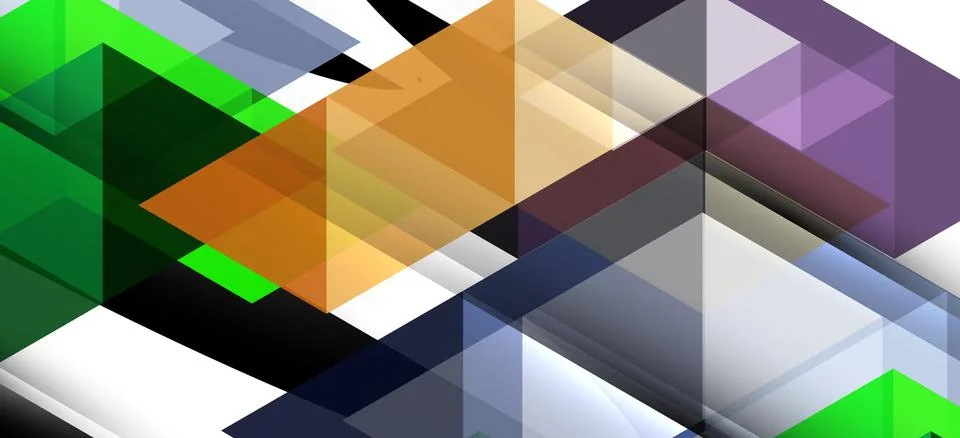 Abstract triangle pattern, colorful backdrop. Presentation template. Modern Illustrazione stock