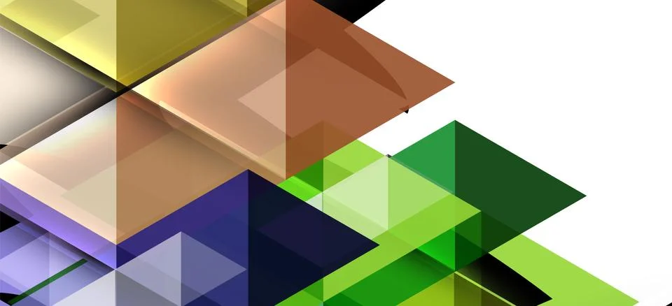 Abstract triangle pattern, colorful backdrop. Presentation template. Modern Stock Illustration