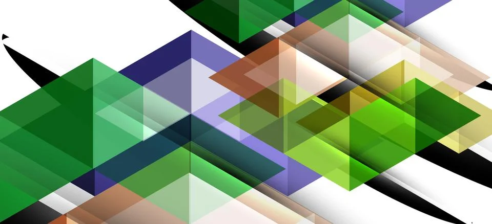 Abstract triangle pattern, colorful backdrop. Presentation template. Modern Illustrazione stock