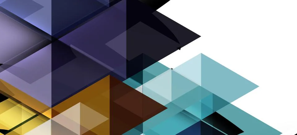 Abstract triangle pattern, colorful backdrop. Presentation template. Modern Stock Illustration