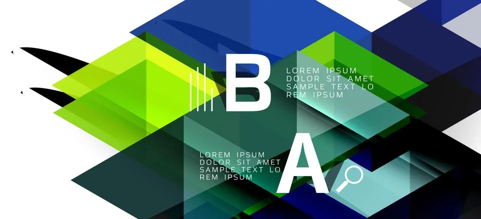 Abstract triangle pattern, colorful backdrop. Presentation template. Modern 스톡 일러스트