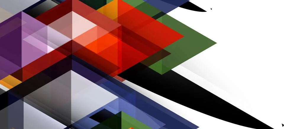 Abstract triangle pattern, colorful backdrop. Presentation template. Modern Stock Illustration