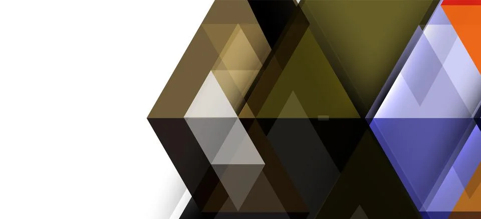 Abstract triangle pattern, colorful backdrop. Presentation template. Modern 스톡 일러스트